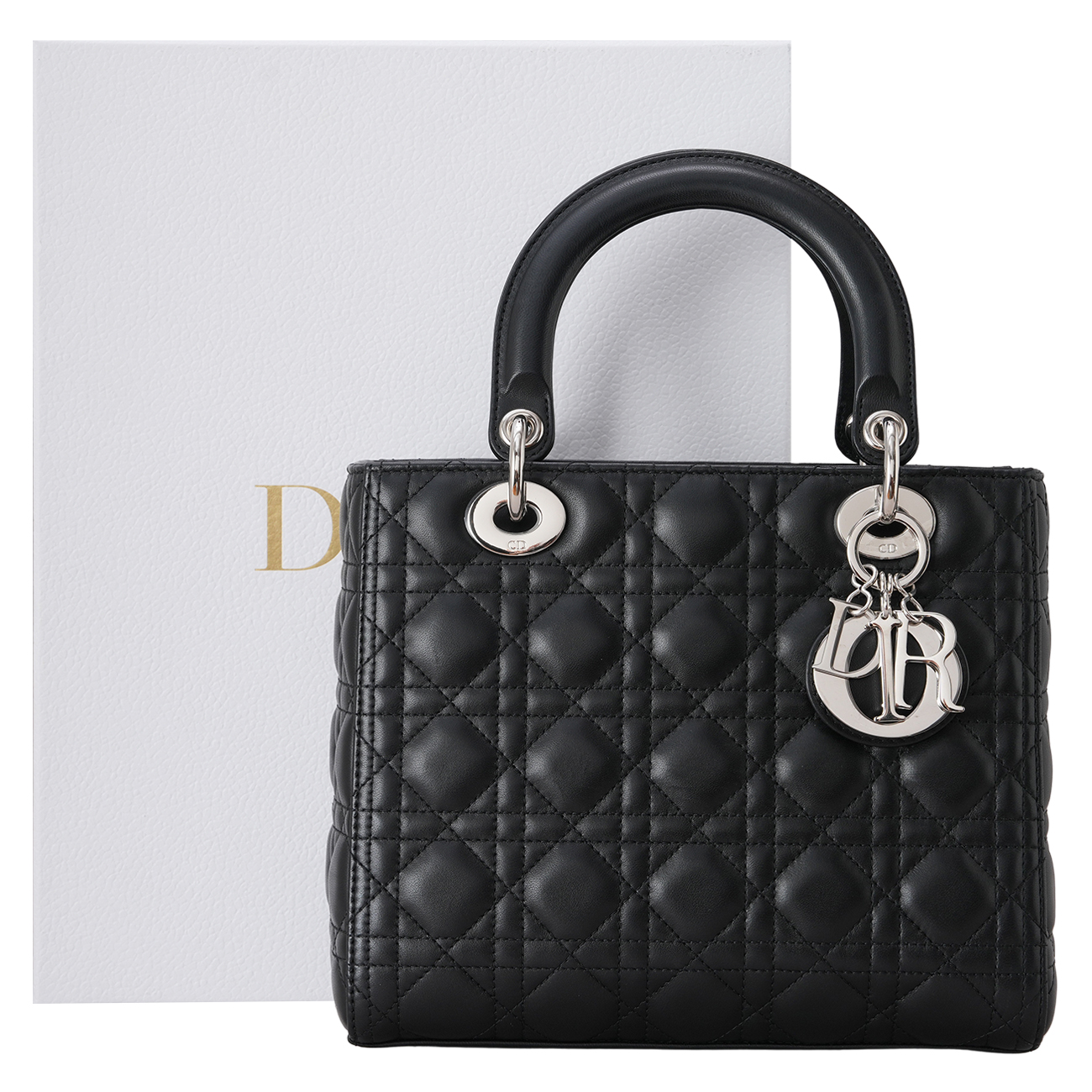 CHRISTIAN DIOR(USED)디올 레이디디올 미디움 백